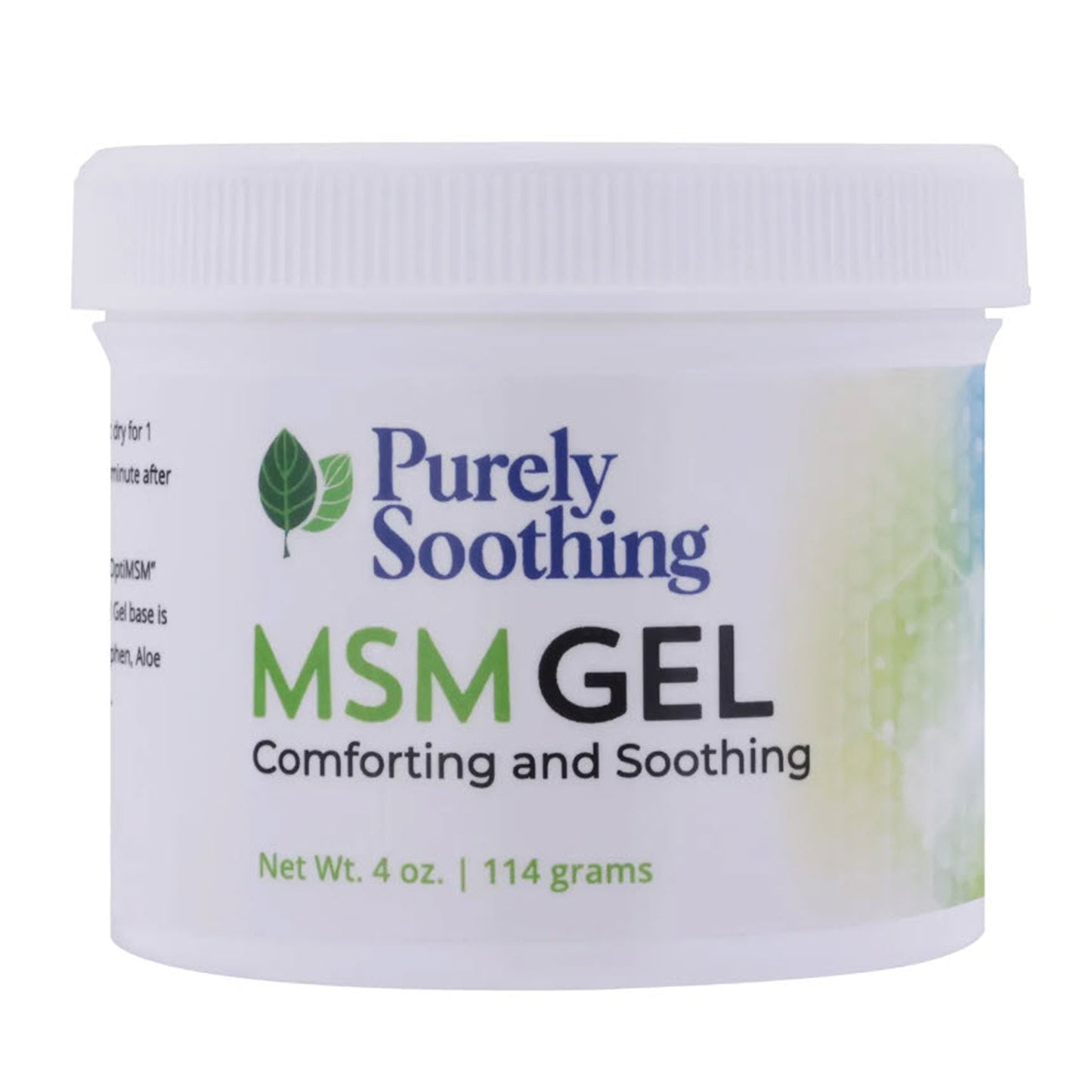 MSM GEL JAR 4 oz - By using “OptiMSM” as our only MSM, the purity of the product allows us to now manufacture products that are Self-Preserving/Preservative-Free!